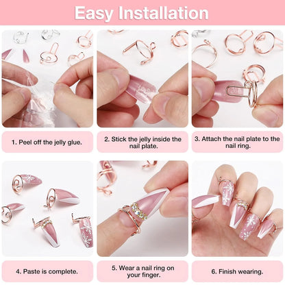 Removable nail ring